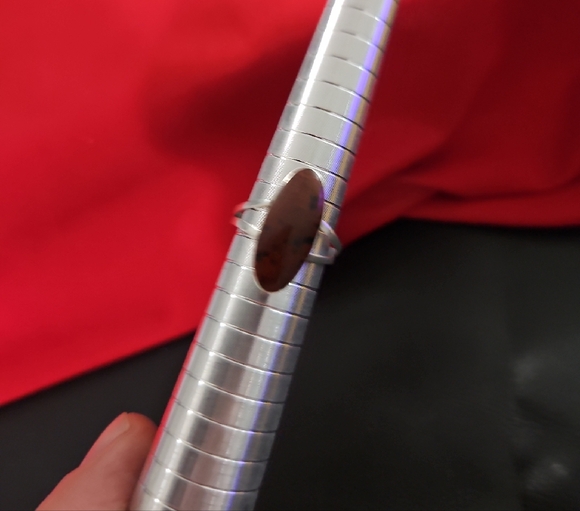 925 Mahogony Obsidian Ring - Picture 10 of 11